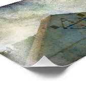 ländlicher Iowa-Stall mit gequilter Grunge Fotodruck (Ecke)