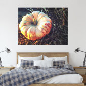 Ländlicher Kürbis Leinwanddruck (Insitu (Schlafzimmer))