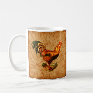 Ländlicher Landhahn Kaffeetasse
