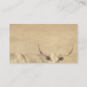 ländlicher ländlicher ländlicher, Vintager Sepia Visitenkarte (Rückseite)