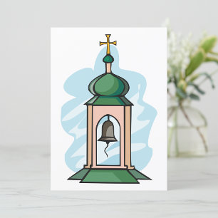 Ländlicher orthodoxer Kirchturm Einladung