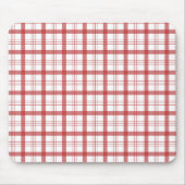 Ländlicher roter Gingham-Mauspad Mousepad (Vorne)