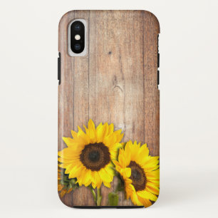 Ländlicher Sommer Holz Sonnenblume Case-Mate iPhone Hülle