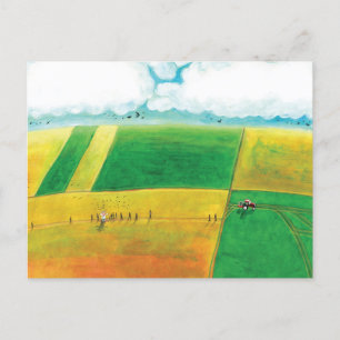 Ländlicher Sommertag Postkarte