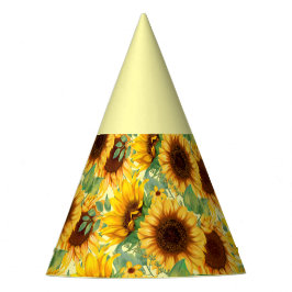 Ländlicher Sonnenblumen-Geburtstag Partyhütchen