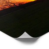 Ländlicher Sonnenuntergang Poster (Ecke)