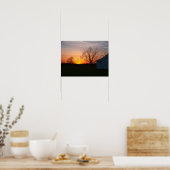 Ländlicher Sonnenuntergang Poster (Küche)