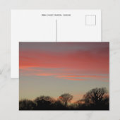 Ländlicher Sonnenuntergang (Winter): Cheshire, Eng Postkarte (Vorne/Hinten)