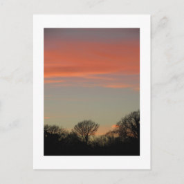Ländlicher Sonnenuntergang (Winter): Cheshire, Eng Postkarte
