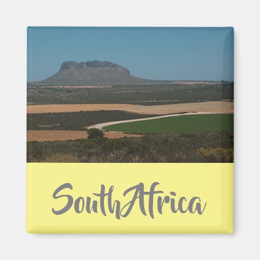 Ländlicher Südafrika Landschaftsbild Bergansicht M Magnet (Vorne)