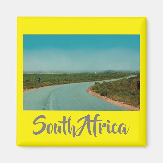 Ländlicher Südafrika Landschaftsbild Bergansicht M Magnet (Vorne)