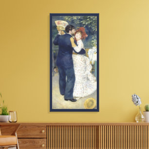 Ländlicher Tanz von Pierre Renoir, Vintage Fine Ar Leinwanddruck