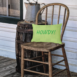 Ländlicher Vintage-Grün-Cream-Personalized-Porch Dekokissen