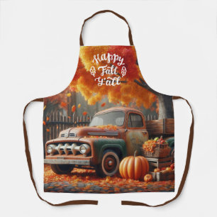 Ländlicher/vintage Herbstbauernhof-LKW Schürze
