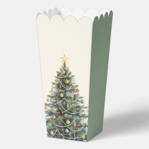 Ländlicher Wasserfarben-Weihnachtsbaum Weihnachtsf Geschenkschachtel