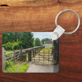 Ländlicher Weg, Mytholmroyd Schlüsselanhänger