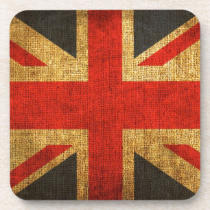 Ländliches Antik-Union-Jack-Muster Untersetzer