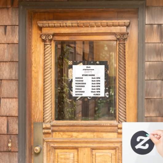 Ländliches Bäckereigeschäft Fensteraufkleber (Haustür)