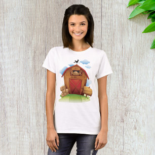 Ländliches Bauernhaus mit Wetterfahne T-Shirt