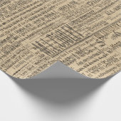 Ländliches Bauernhof-Zeitungspapier Geschenkpapier (Ecke)