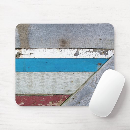 Ländliches bemaltes Holz Muster Mousepad (Mit Mouse)