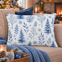 Ländliches Blau Winter Botanik Wald