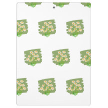 Ländliches Blumendesign auf grünem Hintergrund