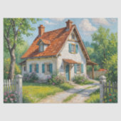 Ländliches Blumengarten-Papier Seidenpapier (Vorderseite)
