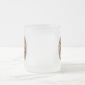 Ländliches Blumeninitial O Monogramm Mattglastasse (Mittel)