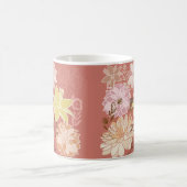 Ländliches Boho-Blumenmuster Kaffeetasse (Mittel)