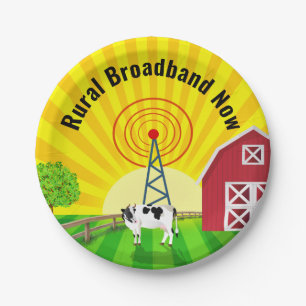 Ländliches Breitband Jetzt Pappteller