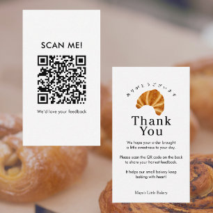 Ländliches Croissant Hinterlassen Sie eine Bewertu Visitenkarte