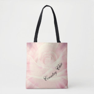 Ländliches Design in Rosa Chic Tasche