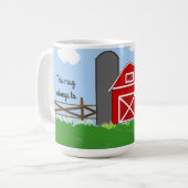 Ländliches Farmdesign Kaffeetasse (Vorderseite Links)
