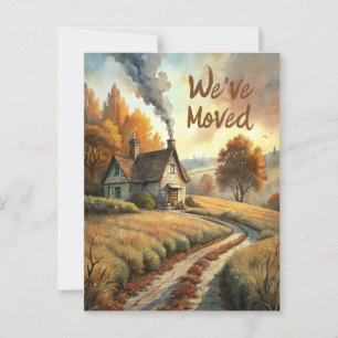 Ländliches Ferienhaus - Neue Adresse - Wir sind um Postkarte