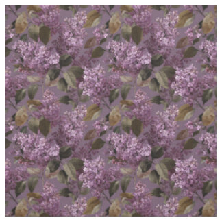 Ländliches Flieder Botanisches Fett Vintage Boho F Stoff