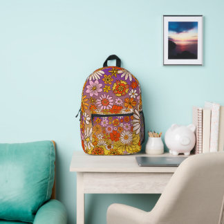 Ländliches Floral  Bedruckter Rucksack