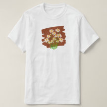 Ländliches florales Design auf braunem Hintergrund