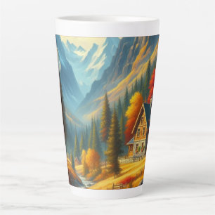 Ländliches Herbst-Berghäuschen & Fluss Milchtasse