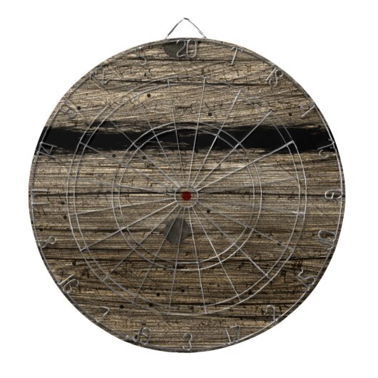 Ländliches Holzbrett-Dartboard Dartscheibe (vorne)