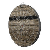 Ländliches Holzbrett-Dartboard Dartscheibe (Vorderseite rechts)