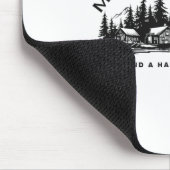 Ländliches Kabinenweihnachten  Mousepad (Ecke)