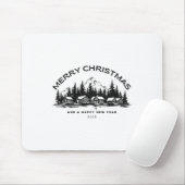 Ländliches Kabinenweihnachten  Mousepad (Mit Mouse)