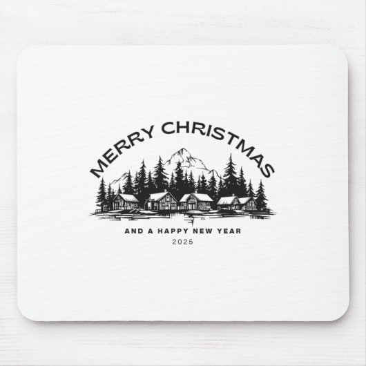 Ländliches Kabinenweihnachten  Mousepad (Vorne)