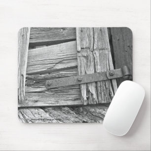 Ländliches Korraltor Monochrome Fotografie Mousepad