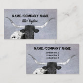 ländliches Land auf grau Visitenkarte (Vorne/Hinten)