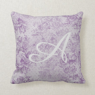 ländliches Lila, Shabby Chic, blasse Lavendelblume Kissen