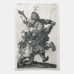 Ländliches Paar-Tanzen durch Albrecht Durer Handtuch
