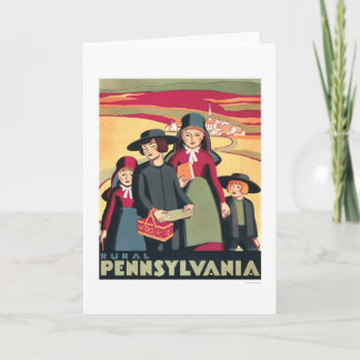Ländliches Pennsylvania Amische WPA 1939 Karte