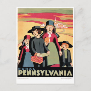 Ländliches Pennsylvania Postkarte